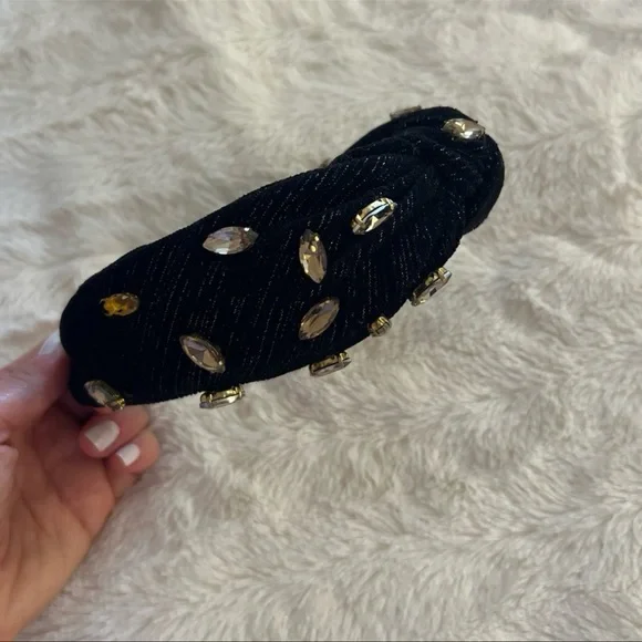 Anthropologie embellished headband - black & gold - Picture 5 of 8